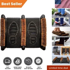 Weather-Resistant Mud Scrubber Mat for All Seasons - Clean Your Shoes Fast