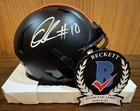 Quinshon Judkins Autographed Cleveland Browns Eclipse Mini Helmet Beckett