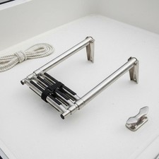 Échelle Marine En Inox Antirouille Échelle de Baignade à 3 Sections pour Yacht
