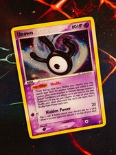 LP Pokemon UNOWN [W] Card EX UNSEEN FORCES Set #W/28 Subset Holo Foil Rare on eBay