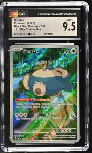 2023 Pokemon Black Star Promos Snorlax 151 Elite Trainer Box CGC 9.5 #051