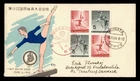 DR WHO 1964 JAPAN FDC SPORTS BLOCK NUGATA M81187