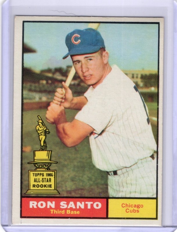 1961 Topps Baseball Set-Break #35 Ron Santo RC HOF EX+