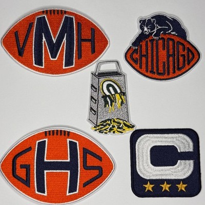 Chicago Bears Captains Jersey Caleb Williams 3 Star Iron On Embroidered Patch