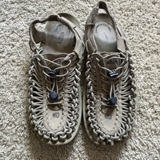 KEEN Uneek Gray Braided Corded Slip-on Sandal Men's Sz 9 EU 42