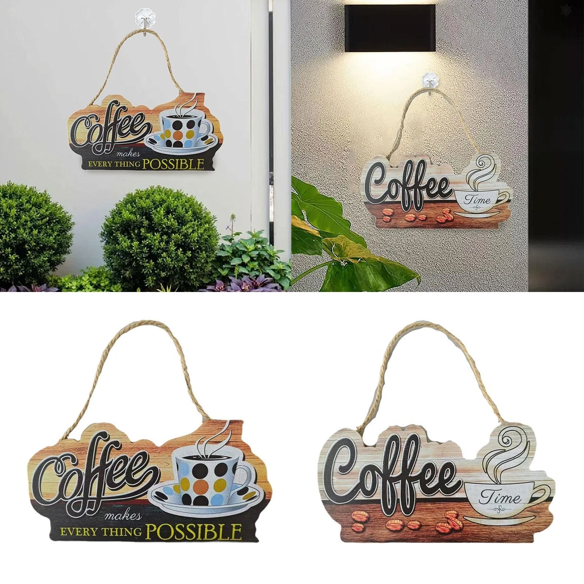 Cartello in legno da appendere alla porta con la scritta Dio benedica questa casa, idea regalo per una nuova casa cristiana. - Italia