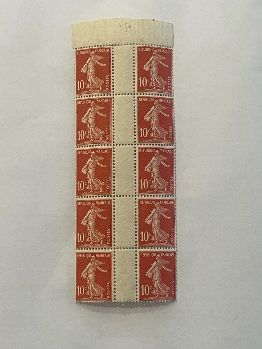 France 1924/1926 - Semeuse 10c Vert "PHÉNA & MINÉRALINE&quot