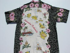 "Map of Hawaiian Islands" Reyn Spooner Hawaii shirt - XL