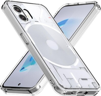 ILING Waben-Handyhülle Für Nothing Phone (2) – Transparent, Stoßfest Mit Airbag-Ecken