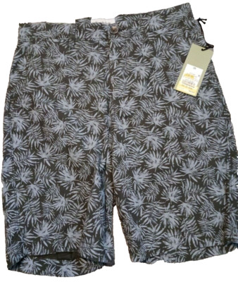 Goodfellow & Co. Linden Shorts Men's Size 28 Blue All Over Palm Print Flat NWT
