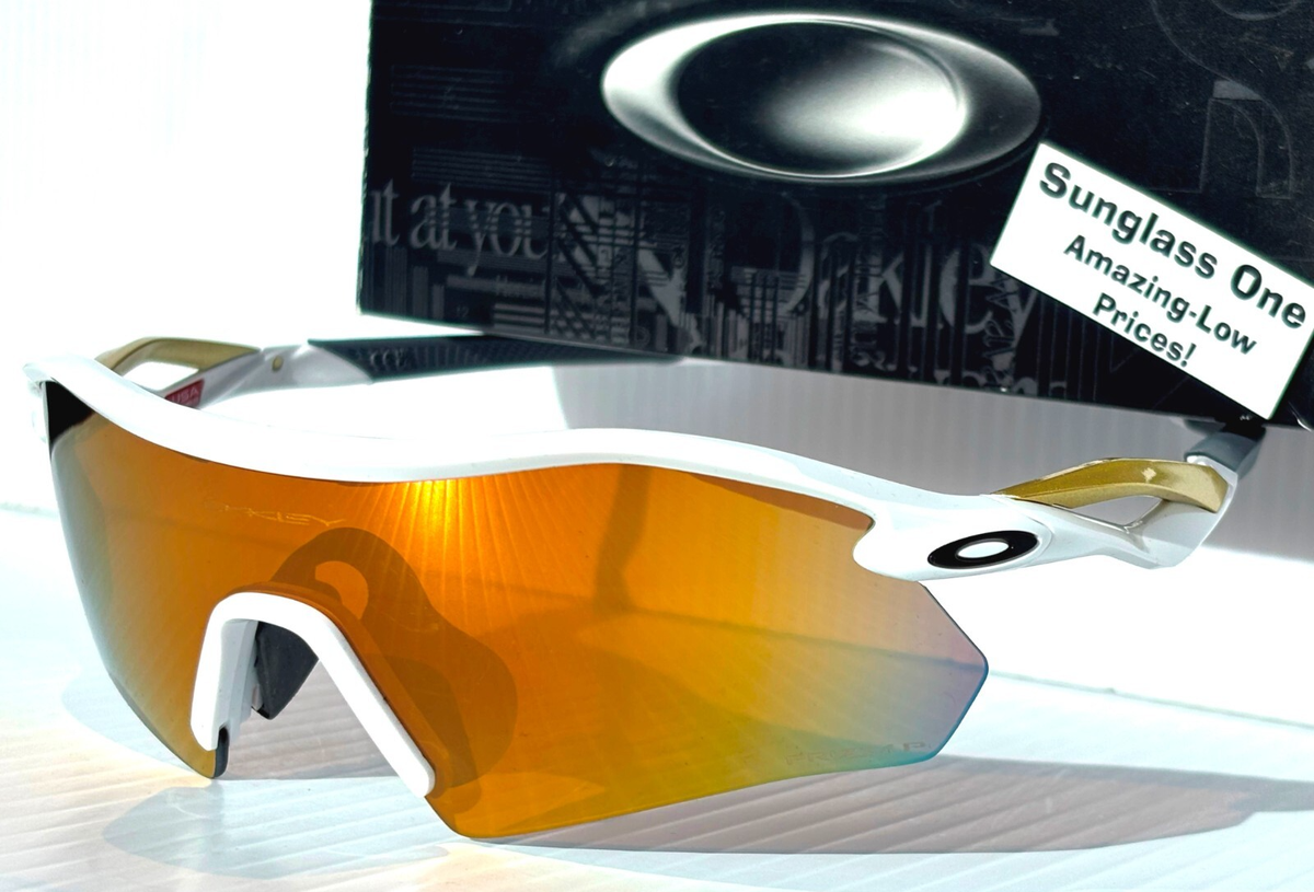 NEW Oakley RADAR PLATE Shiny White PRIZM POLARIZED 24k Gold