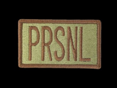 PRSNL LETTER TAN WITH HOOK N LOOP HAT PATCH CAP FLY HIGH PIN IP GIFT WOW