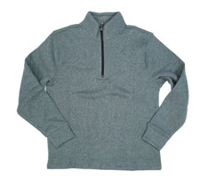 Old Navy Sweater Fleece Mock Neck 1/4 Zip Sweatshirt Gray Stone Womens L