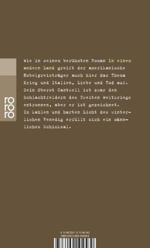 Thumbnail - Über Den Fluß Und In Die Wälder Ernest Hemingway