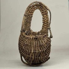 RAZ IMPORTS Vine Wall Basket Wall Decor 15.5" L X 7.5" W X 27" H Brown 4421038