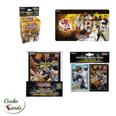 Yugioh Yugi & Kaiba Quarter Century Hüllen Mappe Portfolio Deckbox Zubehör