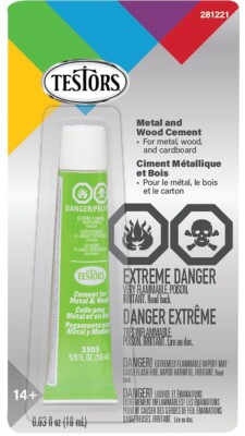 #ad Testors Cement for Metal Wood 5 8 Oz 4505AT $10.29