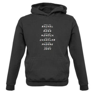 DRESSDOWN Friends Cast - Kinder Hoodie TV Fan Merch Love Merchandise Geschenk Rachel Joey