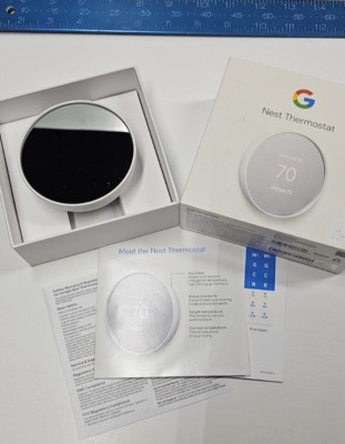 Google Nest G4CVZ Programmable Wi-Fi Thermostat - Fog Gray