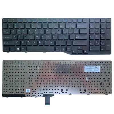 Black Laptop Keyboard For Fujitsu LifeBook AH756 AH757 AH766 English US With New