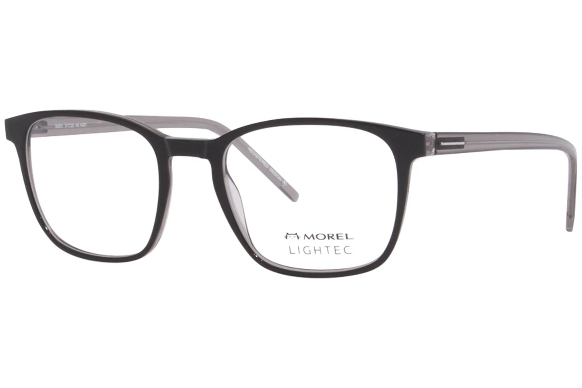 Morel Lightec 30257L NG07 Eyeglasses Frame Men s Black Full Rim Square 51mm