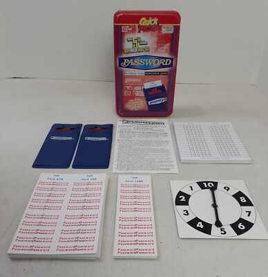 PASSWORD Association Game in Tin Box 5th Edition Endless Games 2008  Quick Picks