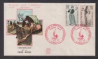 France 1963 Red Cross Set First Day Cover - Bordeaux Unaddressed # 477