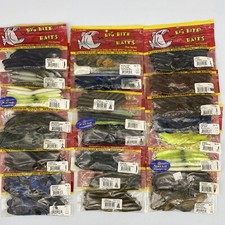 Big Bite Baits Bass Plastics Creature Bait Senko Chunk Worm Grubs (24 Bag Lot!)