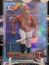 2022 Bowman Draft Chrome Bryan Acuna Sky Blue Refractor 6D