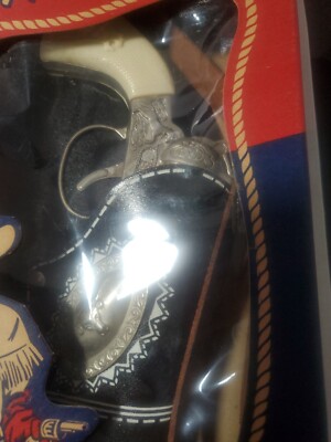 Young Buffalo Bill Gun And Holster Set Vintage 1950s Leslie Henry