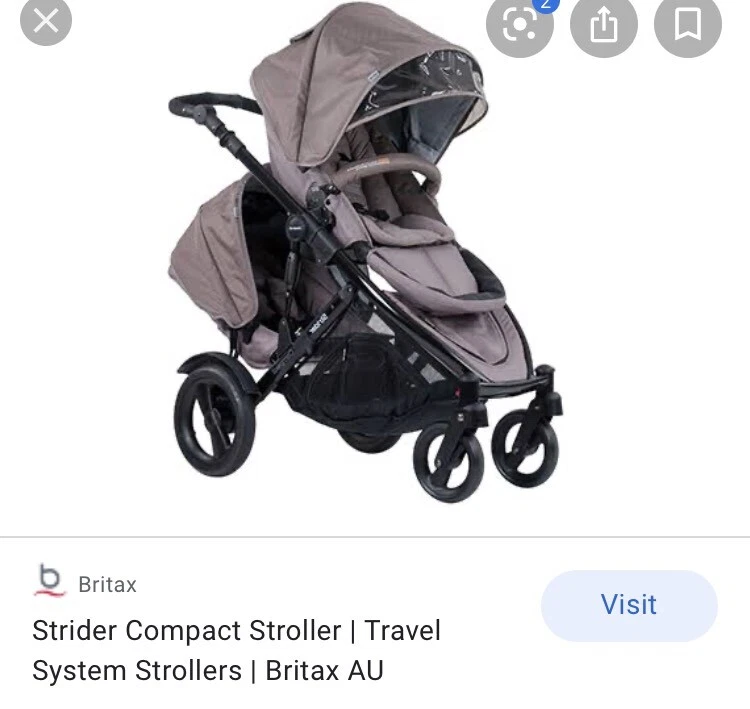 steelcraft strider compact double pram