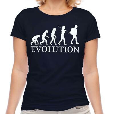 BACKPACKER EVOLUTION OF MAN DAMEN T-SHIRT TEE TOP GESCHENK WANDERER WALKER
