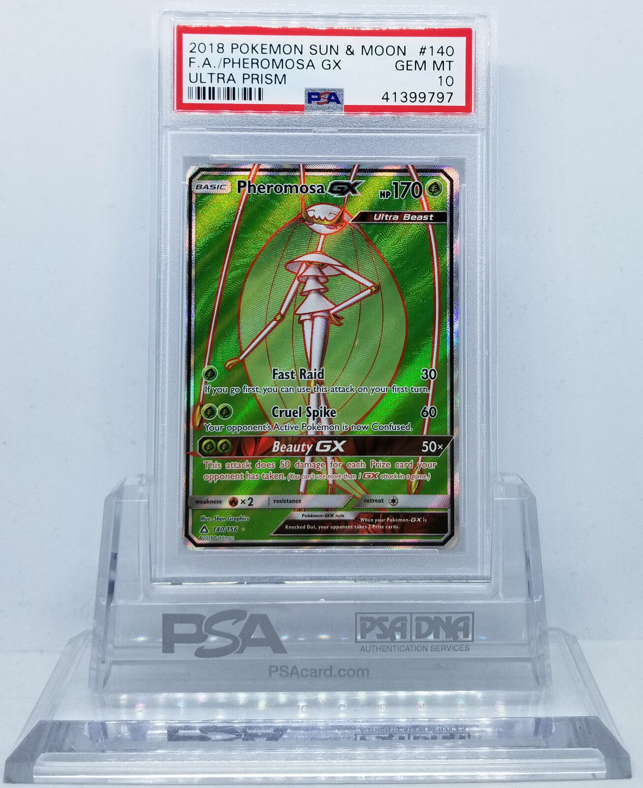 Pheromosa-GX (Ultra Prism 140/156) – TCG Collector