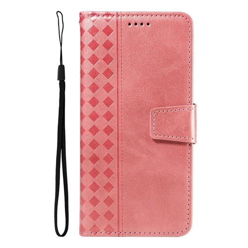 Leather Grid Wallet Cover Case for Motorola G05 G15 G75 G55 G85 G84 E14 G32 G04 - Picture 15 of 19