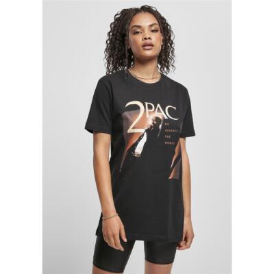 Mister Tee Ladies Tupac Me Against The World T-Shirt Oberteil Musik Rap Legend  