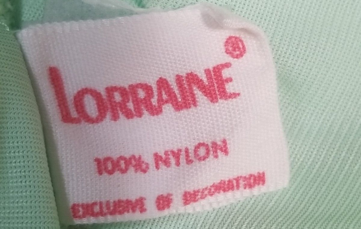 Lorraine Housedress Robe L Vintage 70s Green Knee… - image 7