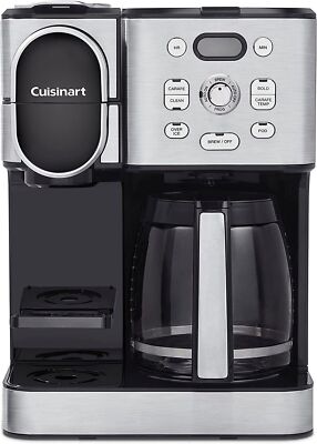 Cuisinart Coffee Center 2-in-1 Coffeemaker, 12 Cup/Single Serve, Stainless Steel