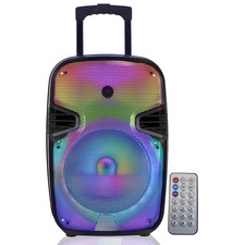 Technical Pro 1500 Watts Rechargeable 12" Two Way Bluetooth Loudspeaker With