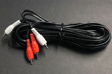 6 FT Composite AV 2-RCA AUDIO CABLE MALE RED WHITE 6''
