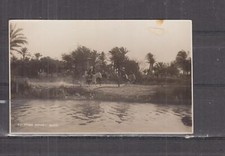EGYPT, ORIENT LINE c1910 real photo ppc., EGYPTIAN DONKEY BOYS, unused.