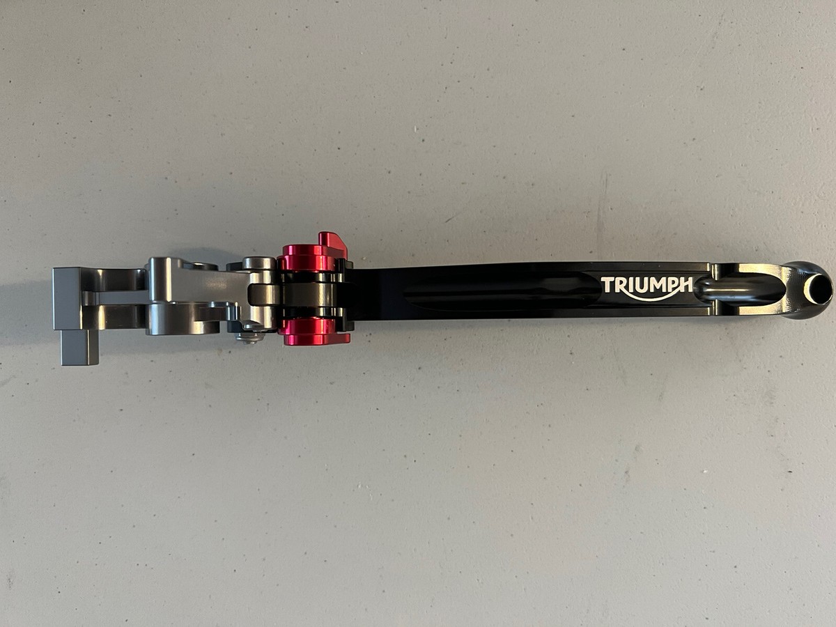 Triumph CNC Machined Adjustable Front Lever A9628054 A9628053 READ