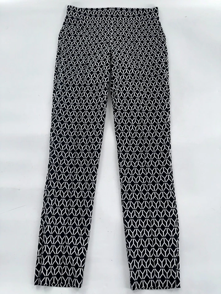 Pantalones Chinos Joseph Ribkoff Mujer Talla 8 Negro Blanco Algodón Poli Span YGI J4-70 Foto 2 de 4