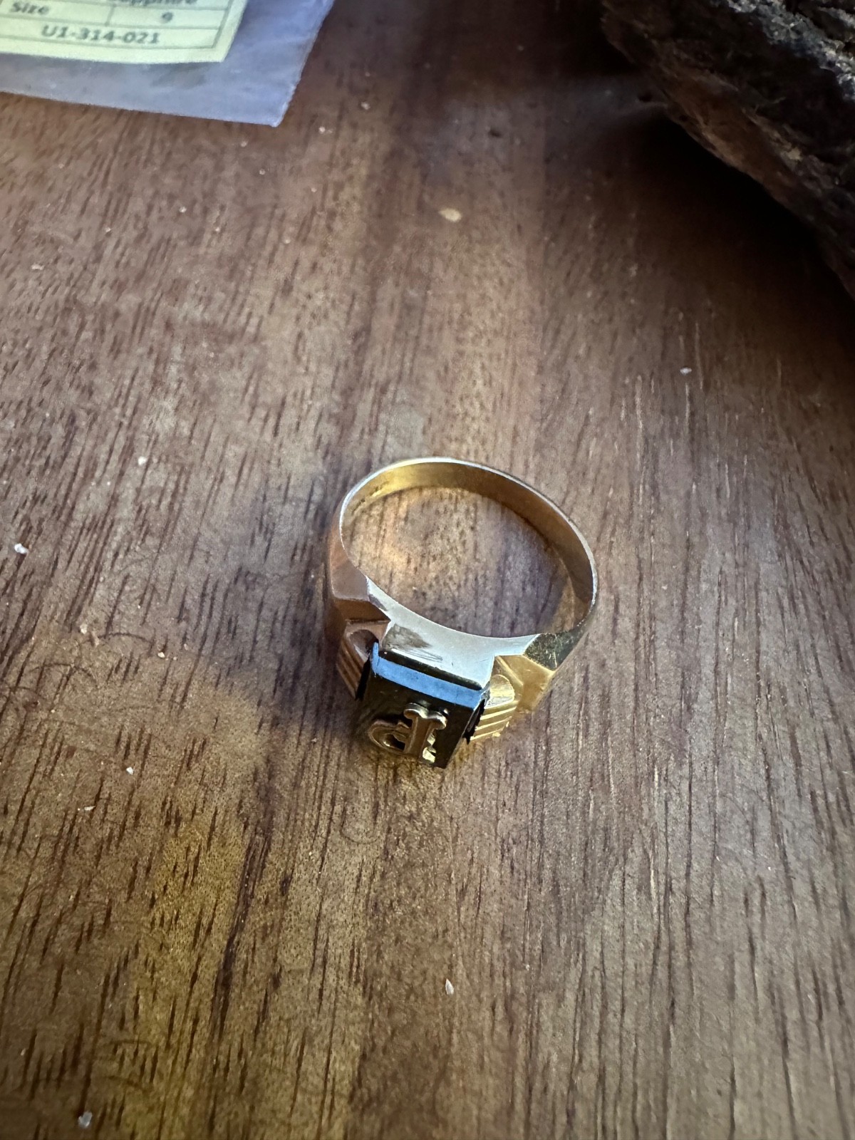 Vintage Statement Real 10K Solid Yellow Gold Init… - image 9