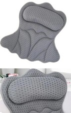 Bath Pillows for Tub,Bath Pillow with 6 Non-Slip Suction Cups,Soft 4D Mesh Fabri