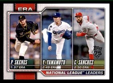 2026 Topps #203 Yamamoto/Paul Skenes/Cristopher Sanchez Dodgers/Pirates/Phillies