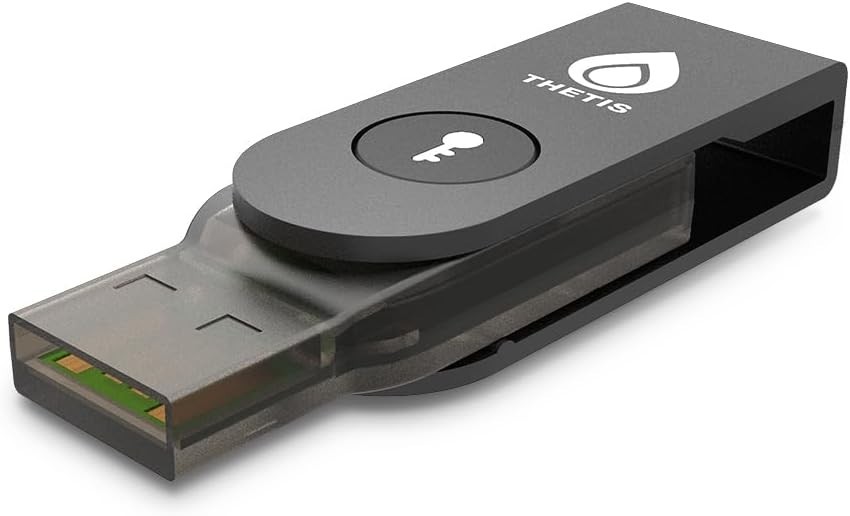 как выглядит Secure Passwordless Login: FIDO2 USB A NFC Security Key for All Devices фото