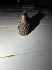 Vintage Ornate Gold Tone Pocket Lighter w/ Amber Color Rhinestones by Evans — photo 4