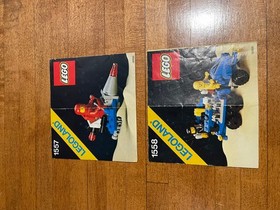 Lego - Classic Space - 1557 1558-Mobile Command Center & Strata Scooter Complete