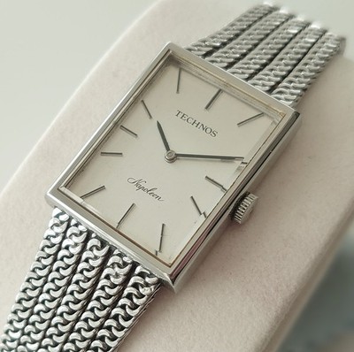  Vintage Technos Napoleon Uhr Handaufzug Herren Damen guter Zustand 70er Jahre  
