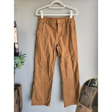 Carhartt Boys Brown Canvas Carpenter Pants Dungaree Size 16 BN8311-B